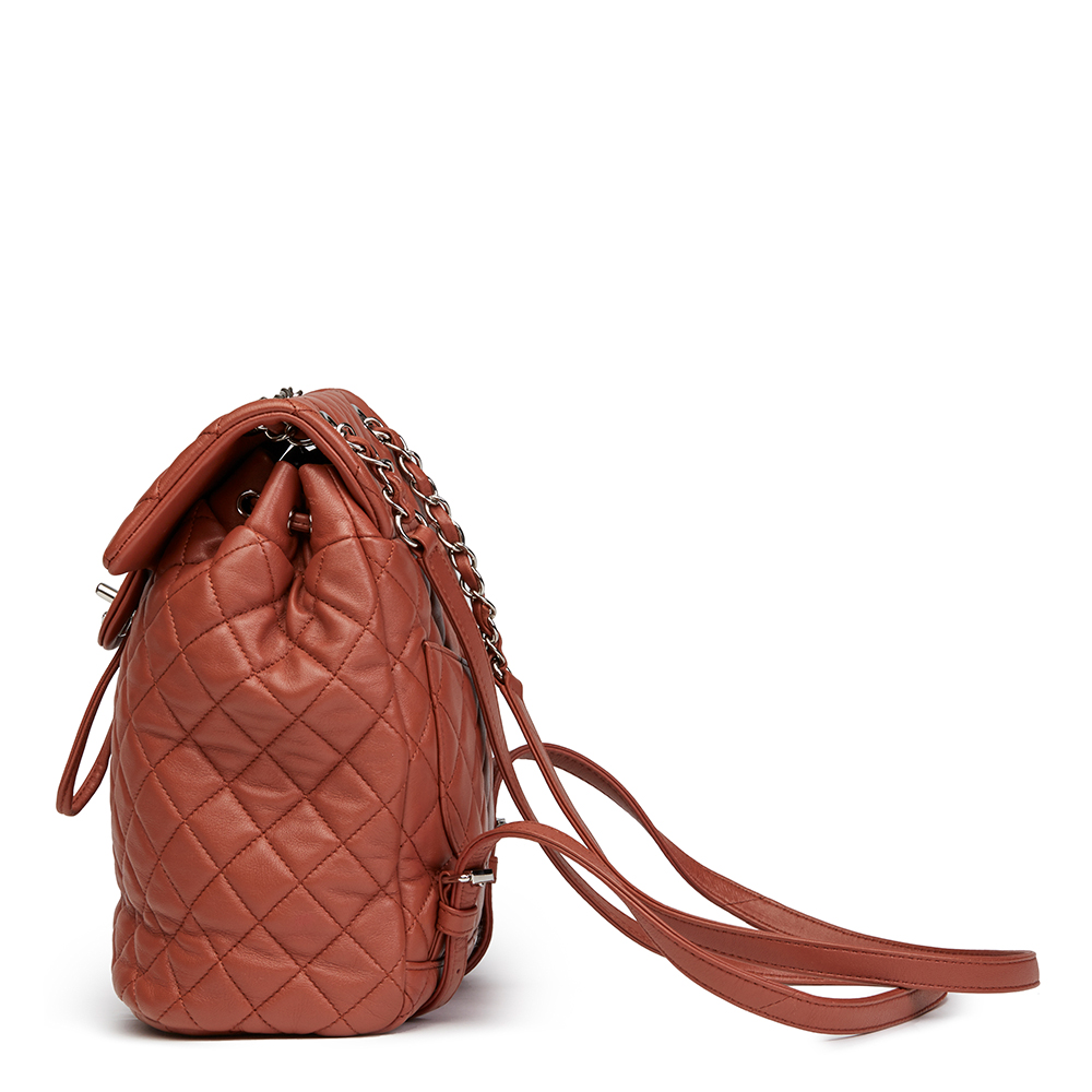 Chanel Brick Brown Quilted Lambskin Small Urban Spirit Backpack - Image 2 of 10