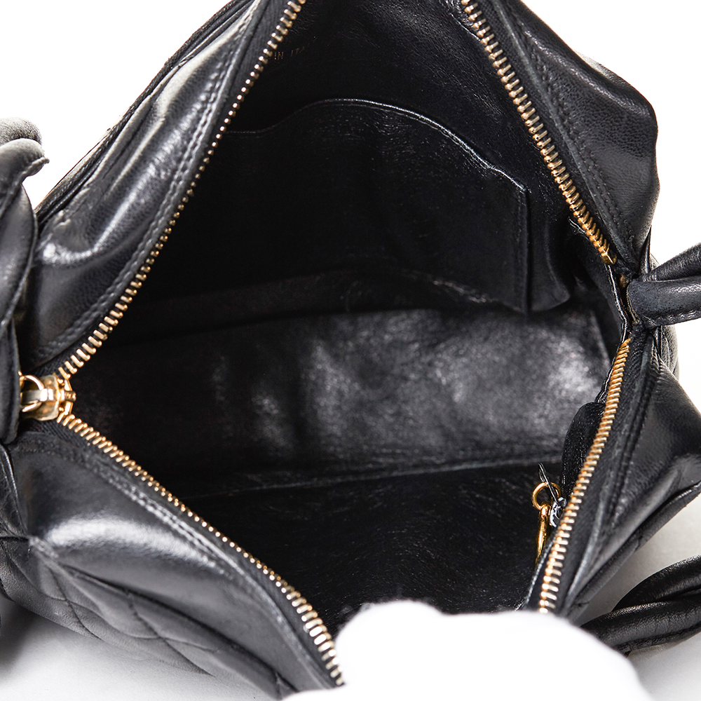 Chanel Black Quilted Lambskin Vintage Camera Bag - Image 9 of 9