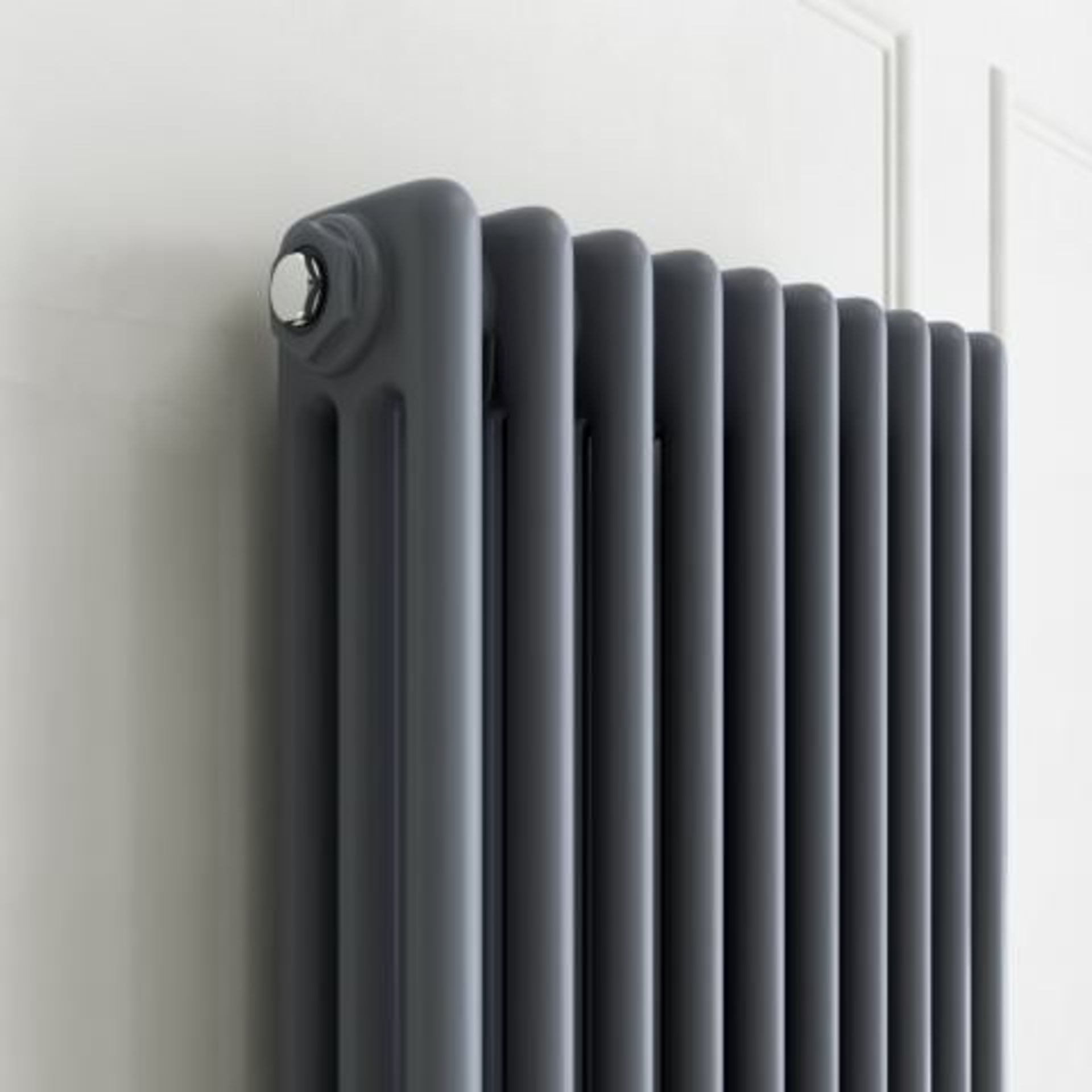 (A14) 1800x468mm Anthracite Triple Panel Vertical Colosseum Traditional Radiator RRP £599.99 For - Image 4 of 4