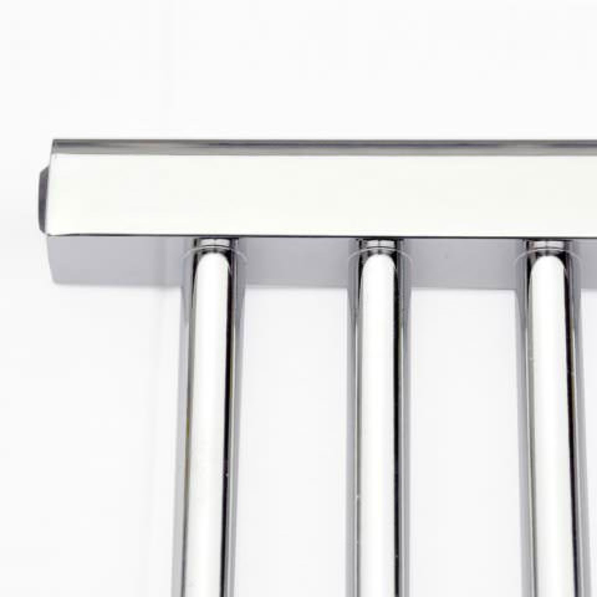 (A18) 1000x400mm - 20mm Tubes - Chrome Heated Straight Rail Ladder Towel Radiator Designer Touch For - Image 7 of 7