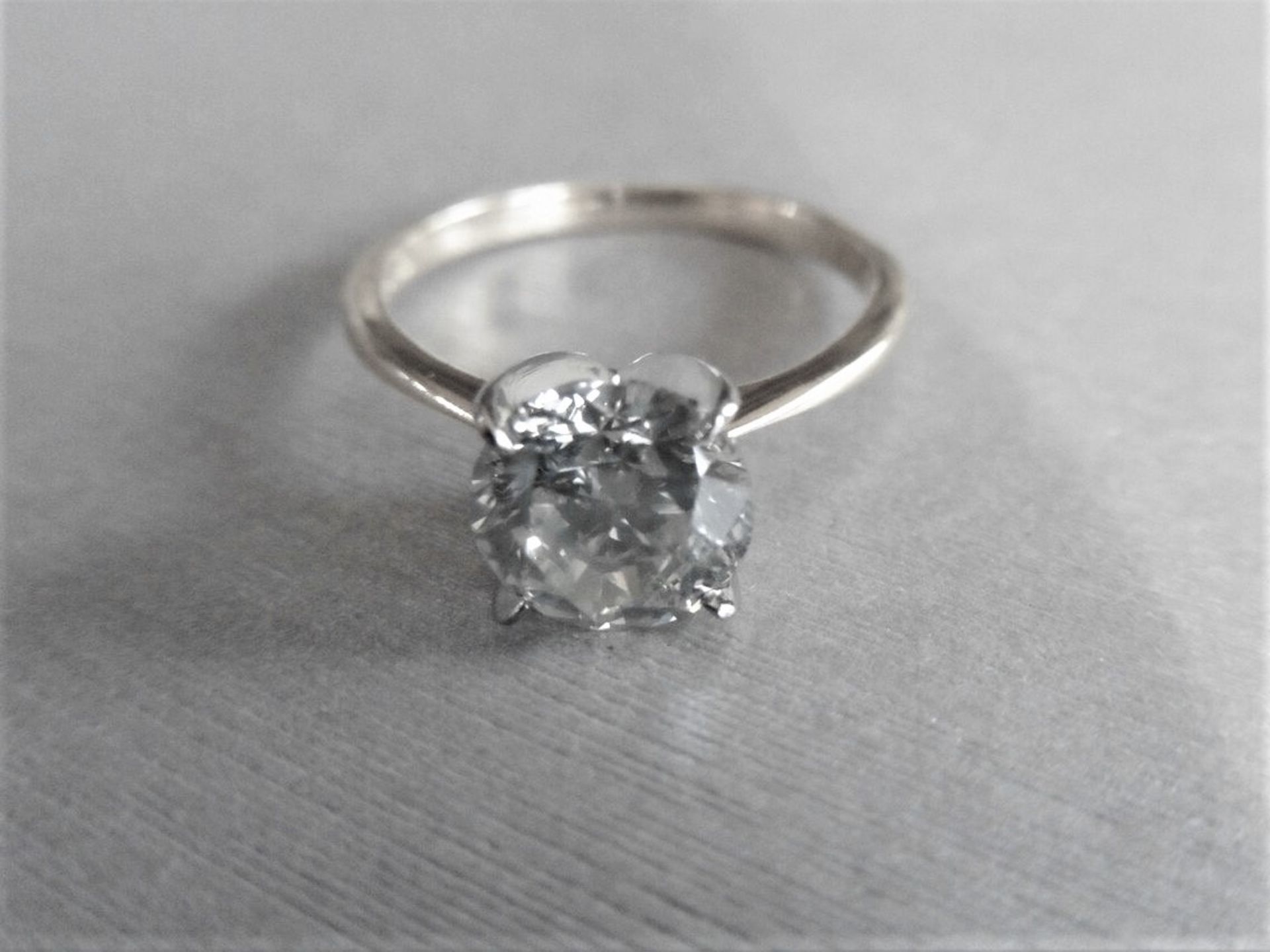 1.55ct diamond solitaire ring set in 18ct gold. I colour and I1 clarity. 4 claw setting. Enhanced - Image 5 of 8