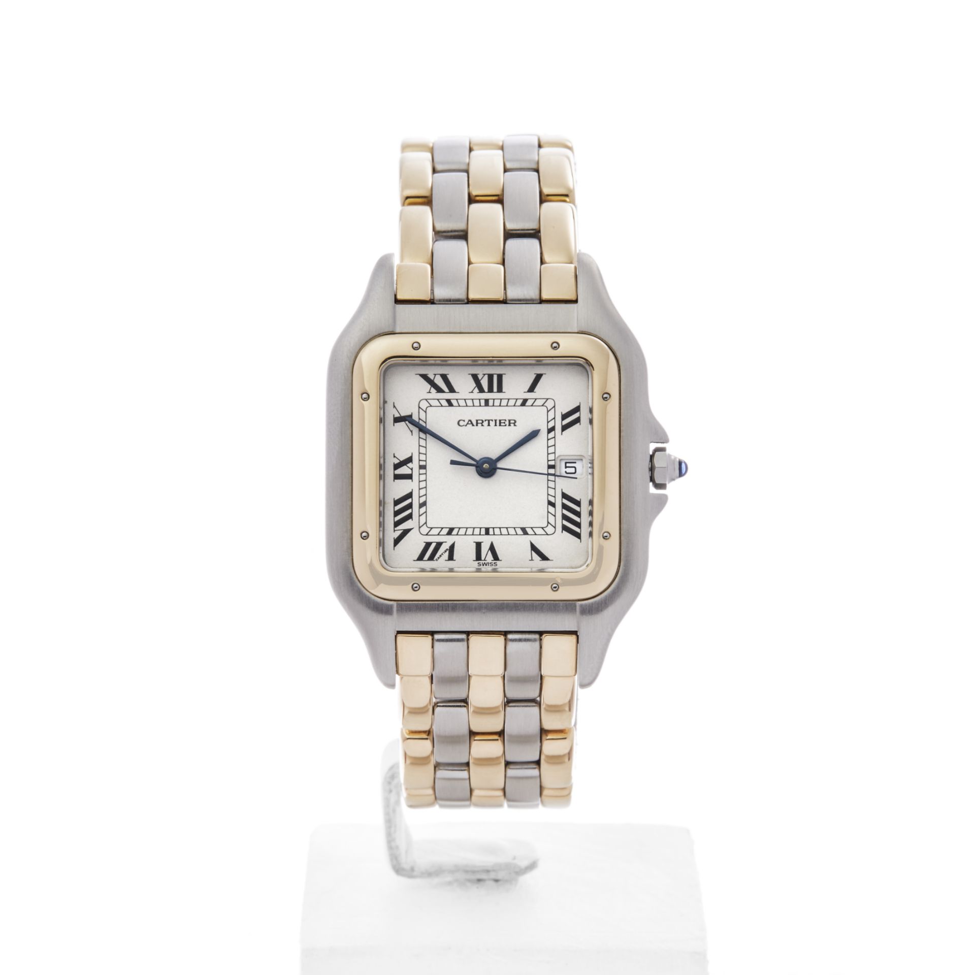 Cartier Panthere 3 Row Stainless Steel & 18k Yellow Gold - 83957 - Bild 2 aus 7