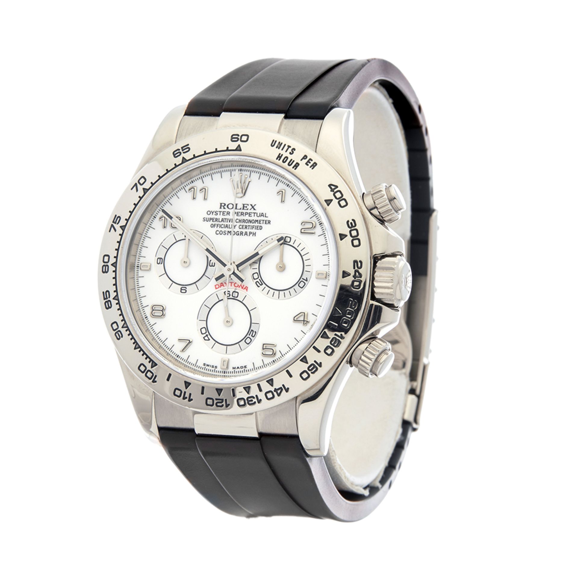 Rolex Daytona Chronograph 40mm 18k White Gold - 116519 - Image 3 of 8