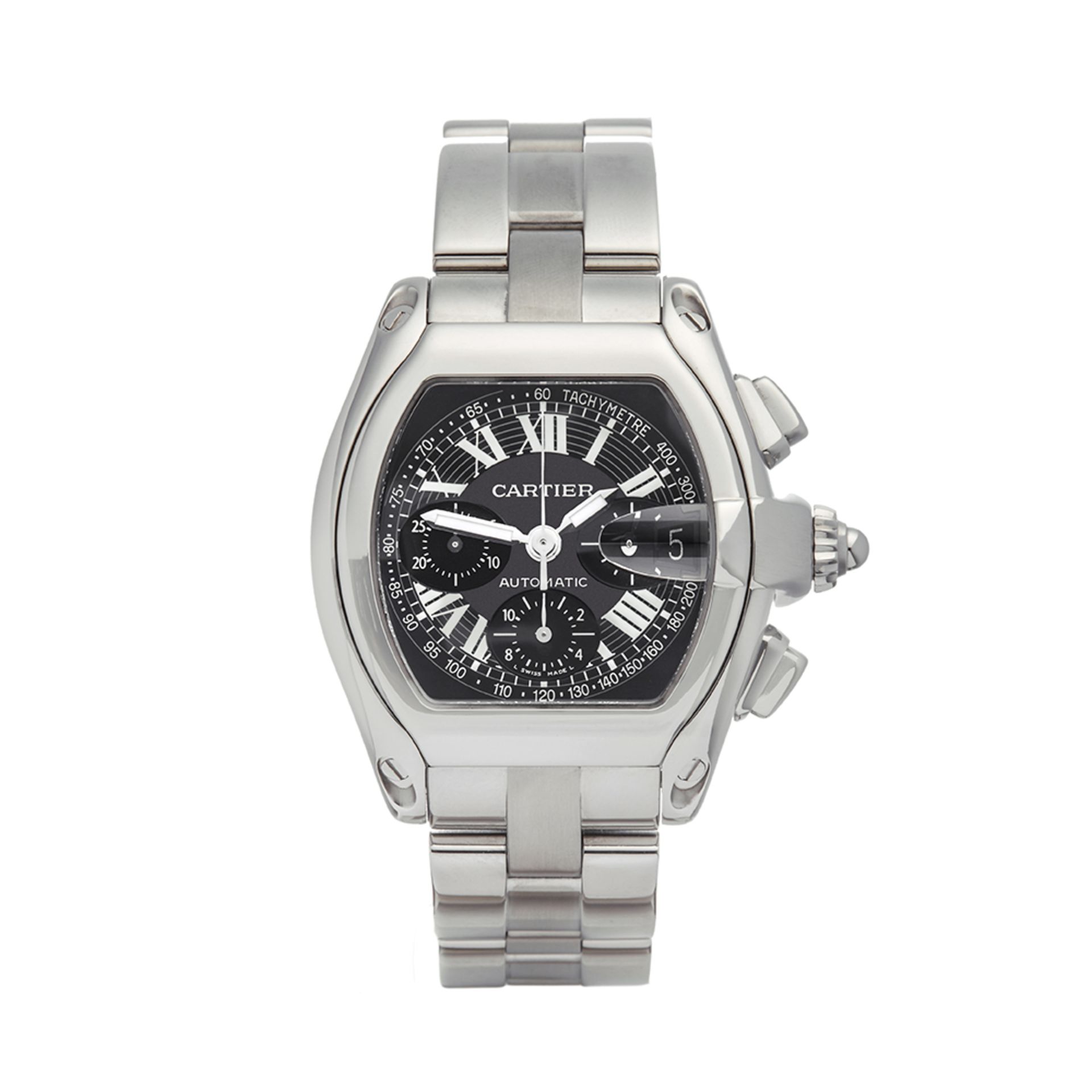 Cartier Roadster XL Chronograph Stainless Steel - 2618 or W62007X6 - Image 2 of 8