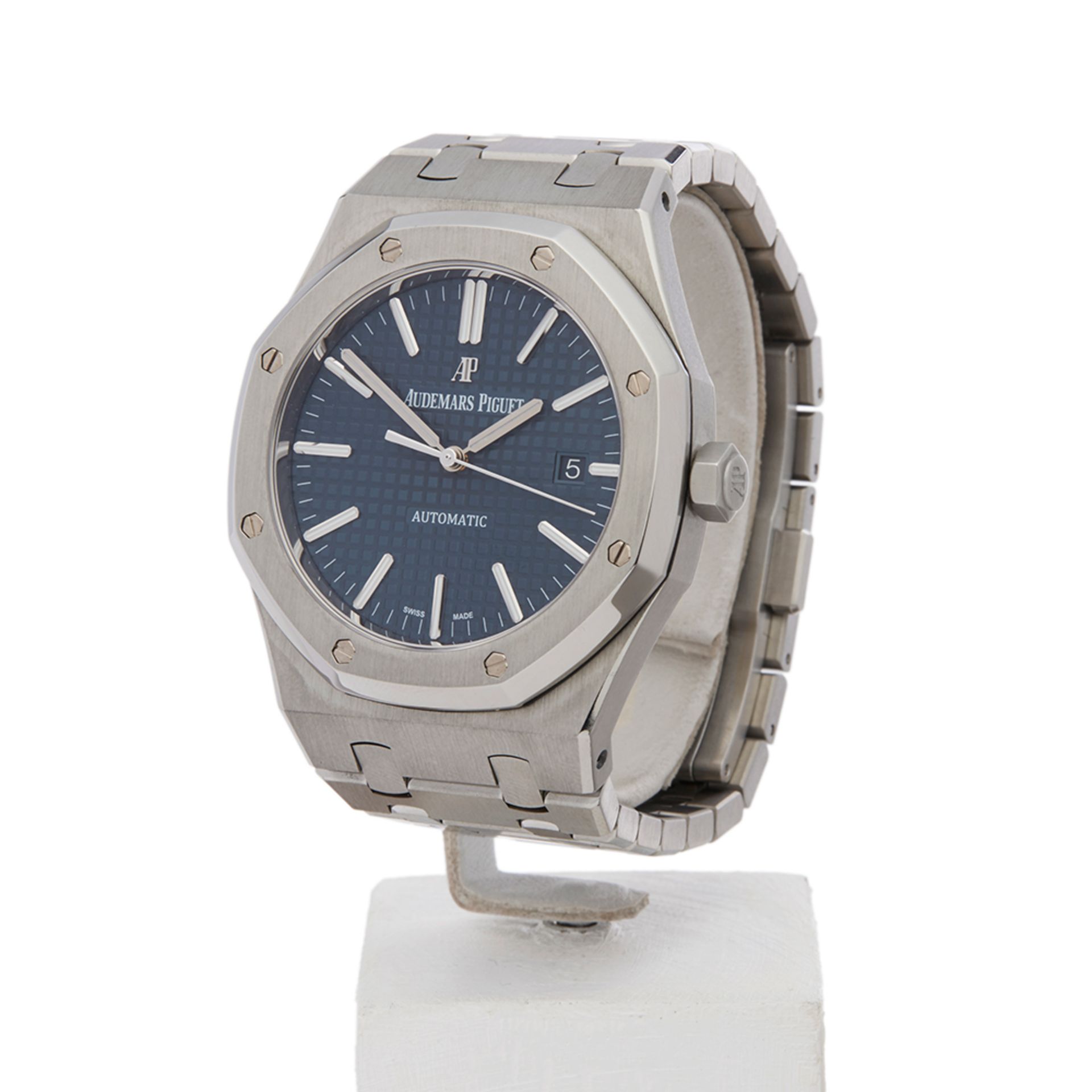 Audemars Piguet Royal Oak Boutique Blue 41mm Stainless Steel - 15400ST.OO.1220ST.03 - Image 3 of 9