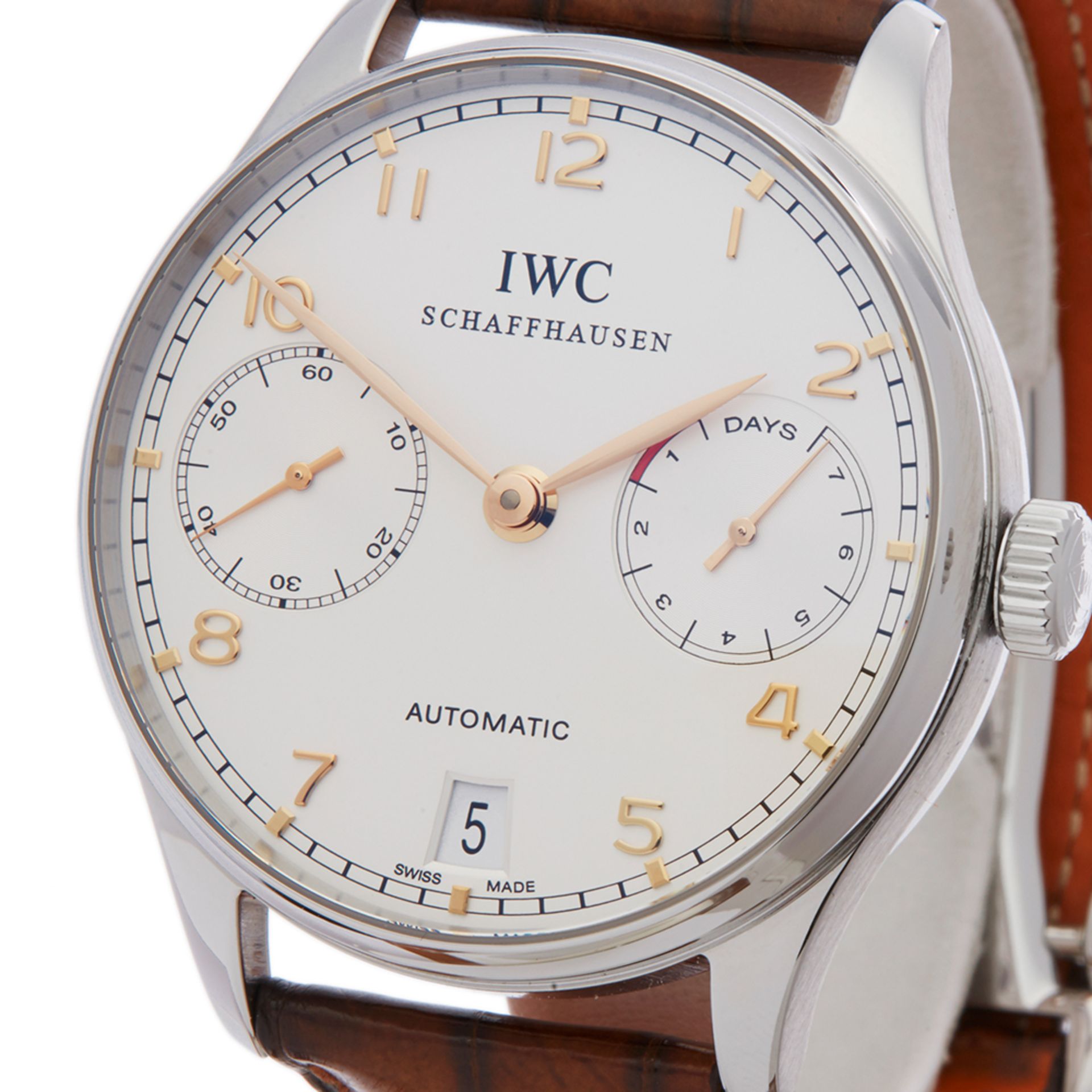 IWC Portuguese 7 Day Stainless Steel - IW500114