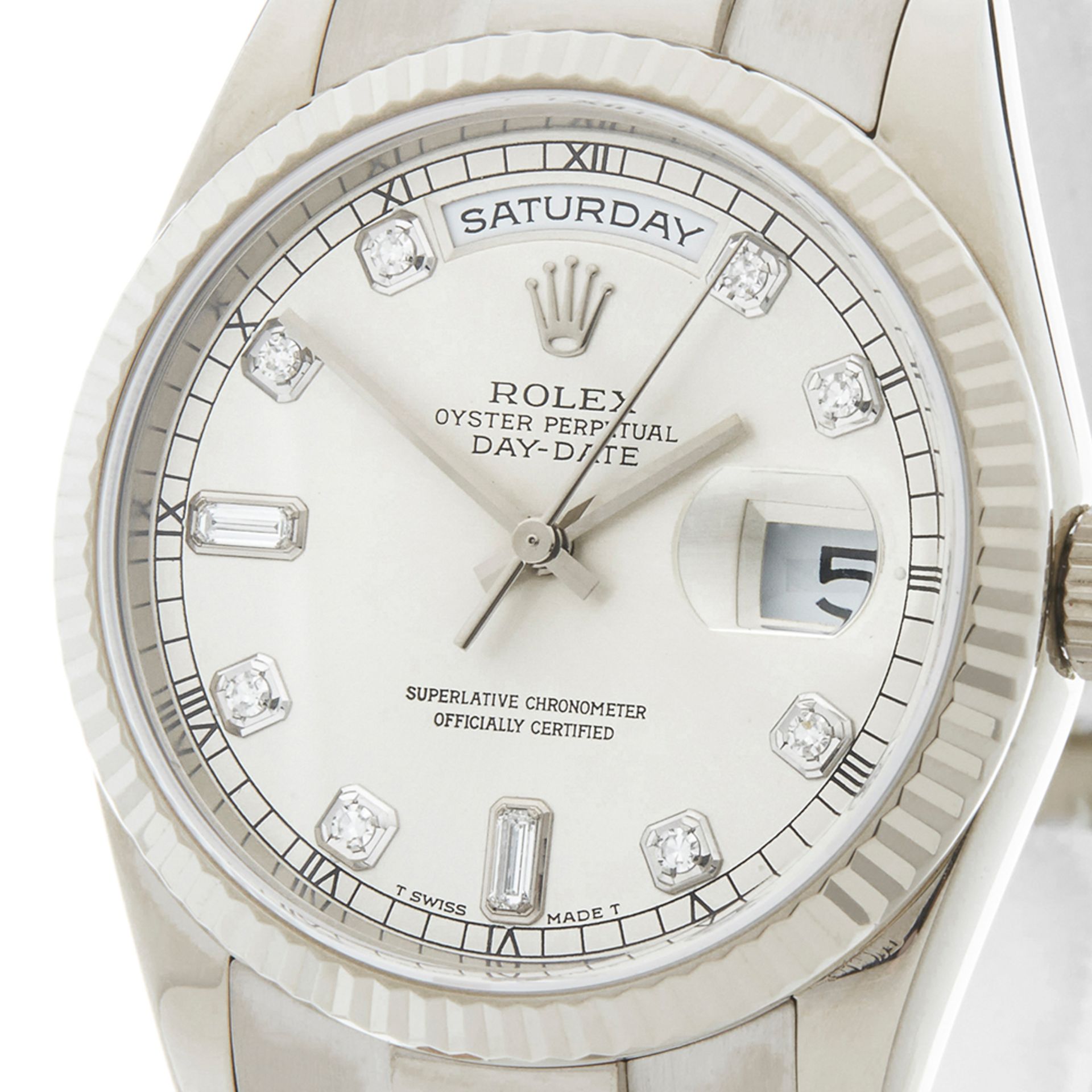 Rolex Day-Date 36mm 18k White Gold - 118239