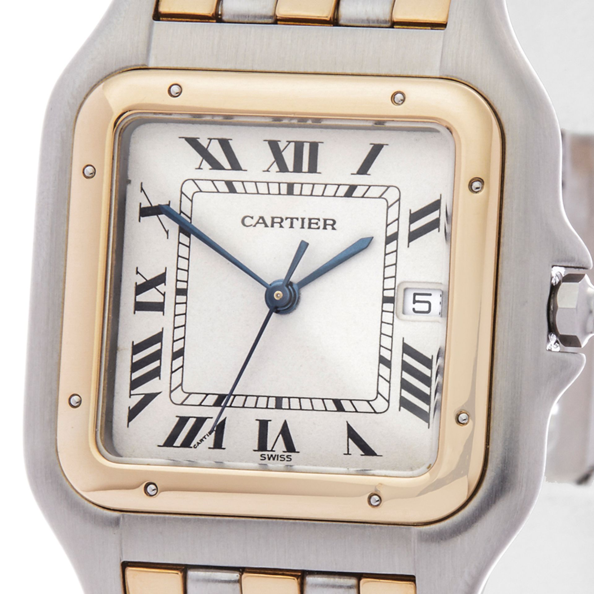 Cartier Panthere 3 Row Stainless Steel & 18k Yellow Gold - 83957