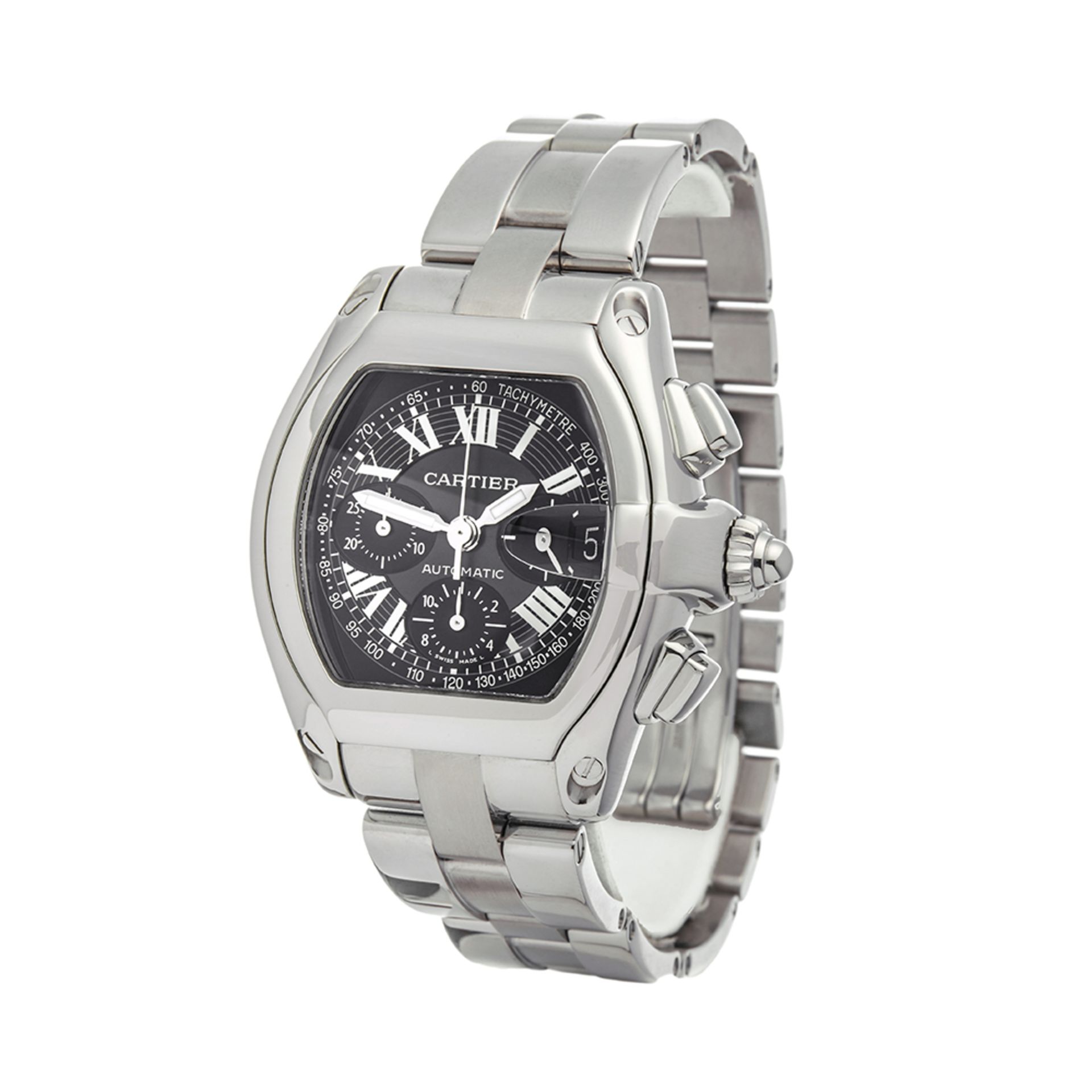 Cartier Roadster XL Chronograph Stainless Steel - 2618 or W62007X6 - Image 3 of 8
