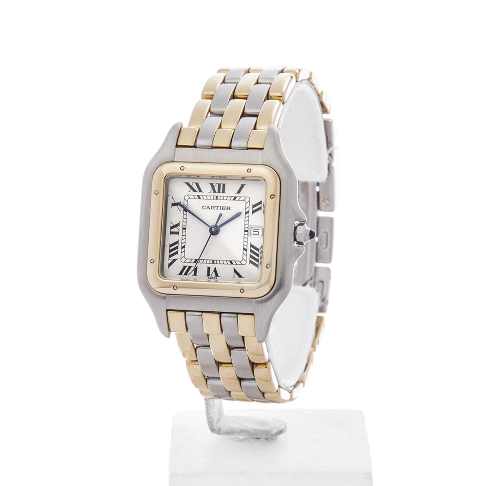 Cartier Panthere 3 Row Stainless Steel & 18k Yellow Gold - 83957 - Image 3 of 7