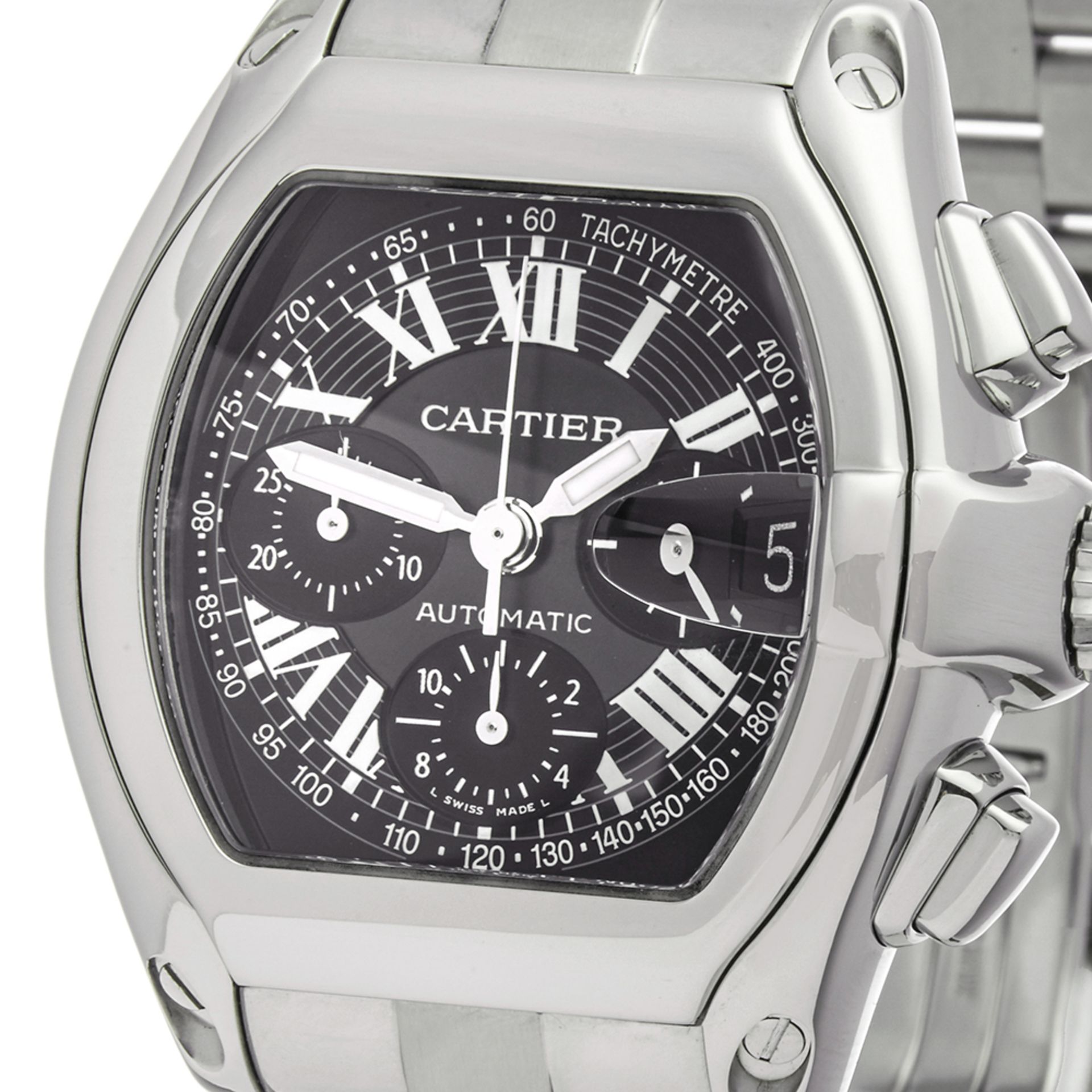 Cartier Roadster XL Chronograph Stainless Steel - 2618 or W62007X6