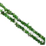 260 cts of Very rare Chrome Diopside from Russia on 84 cm strand Collectors strand Green incrediable