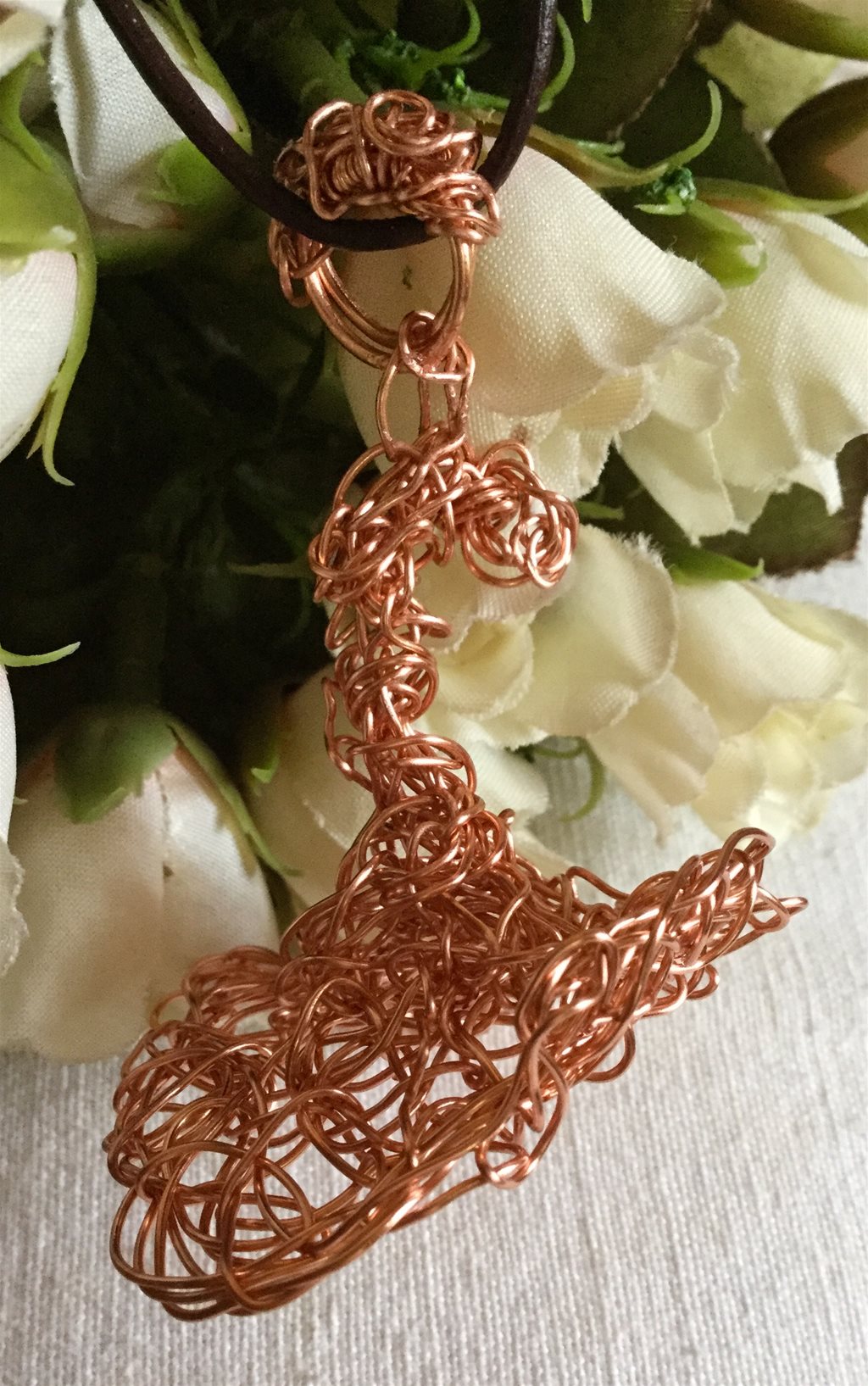 Harry Potter Hat wire wrapped in rose gold covered copper wire wrapped Pendant Dream Catcher