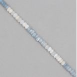 35 cts Multi Blue Opal Graduated Facated Rondelles approx 3/1 to 5/2 30 cm strand