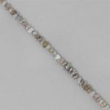 Diamonds Grey rough graduated nuggets strand really organic and rare collectors items 8 cts diamonds