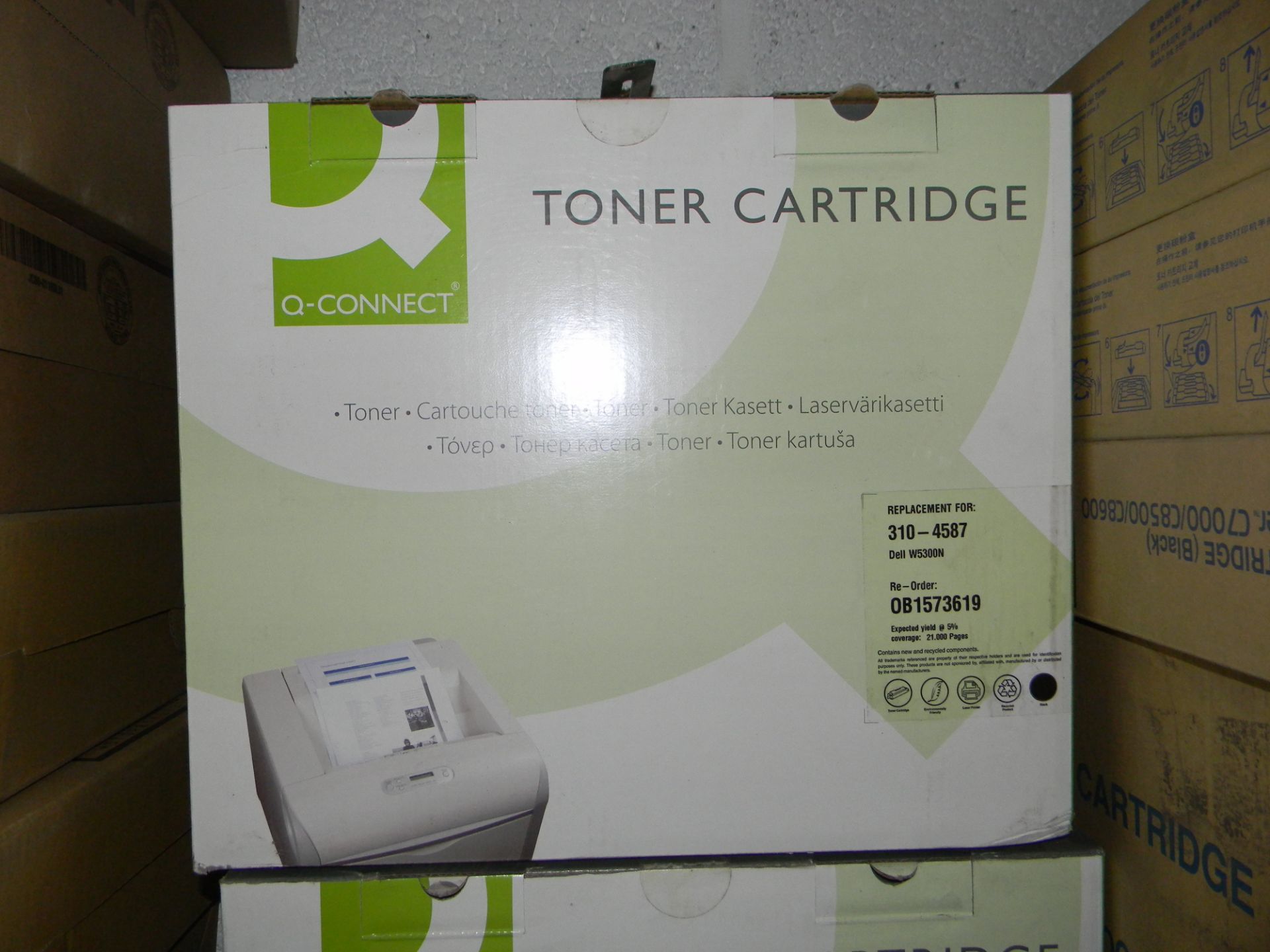 2 x Q-Connect Compatible Black Toner Cartridge for Dell W5300N