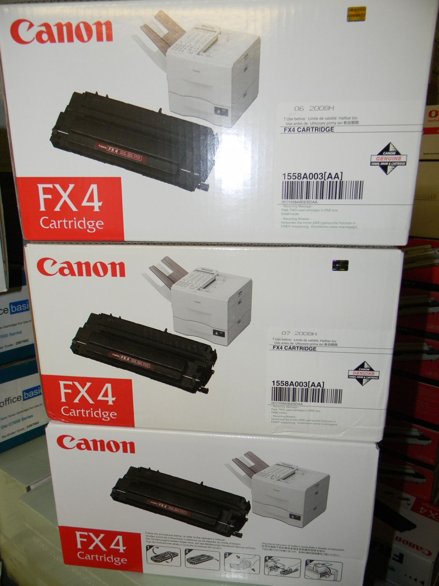 3 x Canon FX4 Cartridge - Image 2 of 2