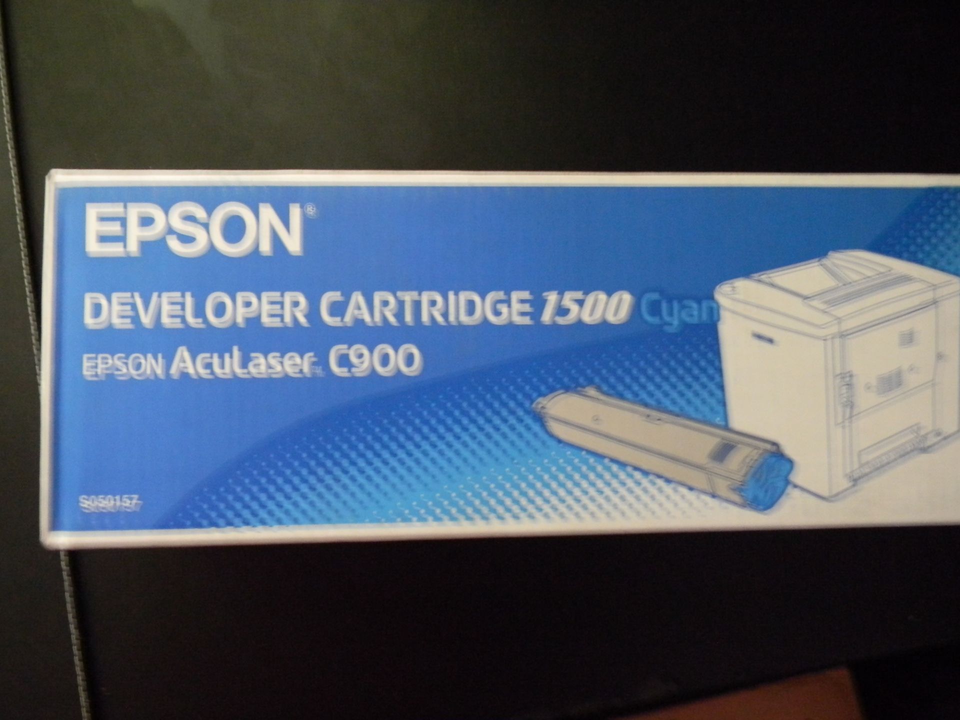 2 x Epson Developer Cartridge 1500 Cyan - Image 2 of 2
