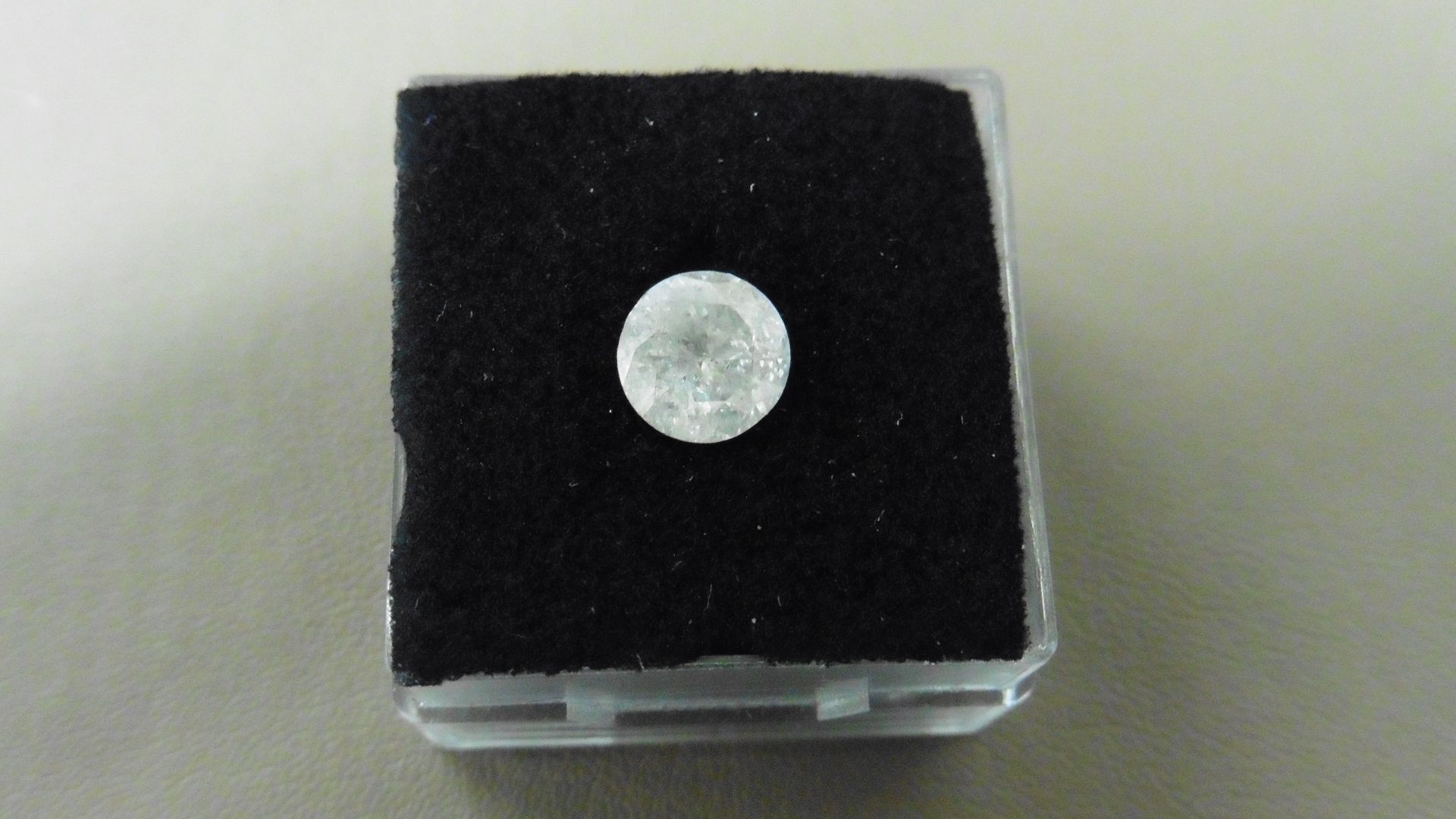 1.25ct Brilliant Cut Diamond, Enhanced stone.G/H colour, I2 clarity. 6.91 x 3.98mm. Valued at £2250. - Image 4 of 4
