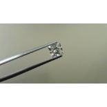 1.00ct natural loose princess cut diamond.iJ colour and I1 clarity. 5.56 x 5.37 x 3.78mm. No