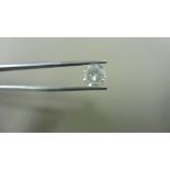 2.04ct Brilliant Cut Diamond, Enhanced stone. I colour, I2 clarity. 7.80 x 4.96mm. Valued at £