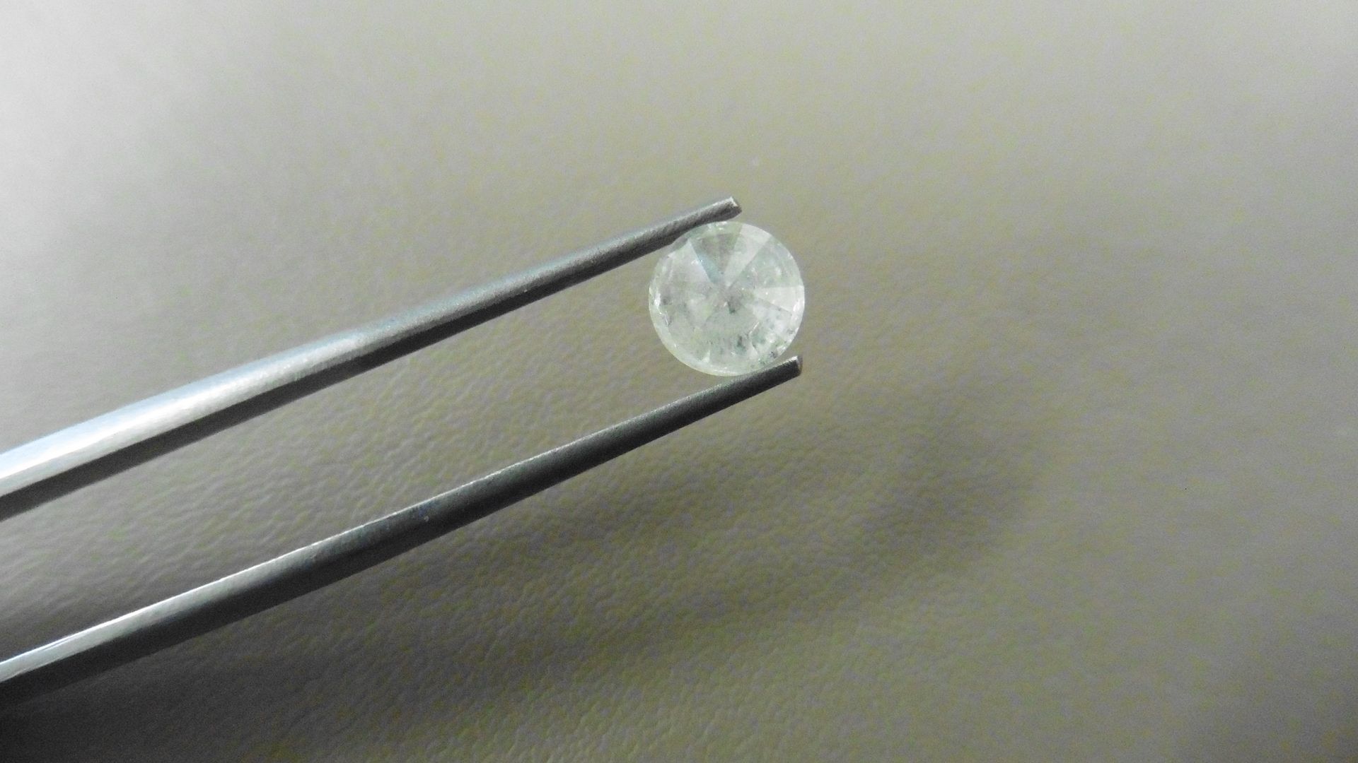 1.01ct Brilliant Cut Diamond, Enhanced stone.H colour, I2 clarity. 6.15 x 4mm. Valued at £1490. No - Image 2 of 4
