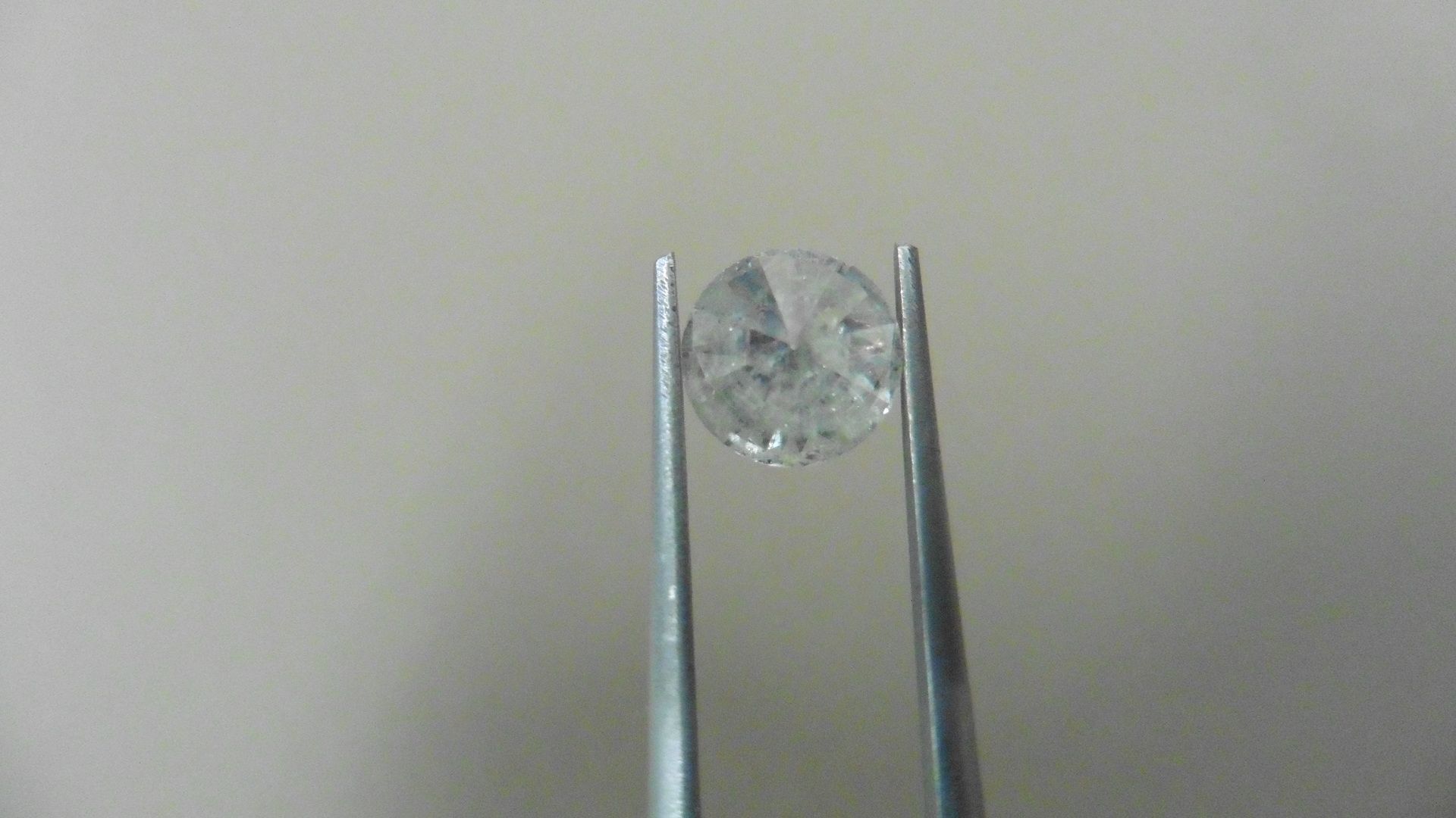 2.04ct Brilliant Cut Diamond, Enhanced stone. I colour, I2 clarity. 7.80 x 4.96mm. Valued at £ - Image 2 of 5