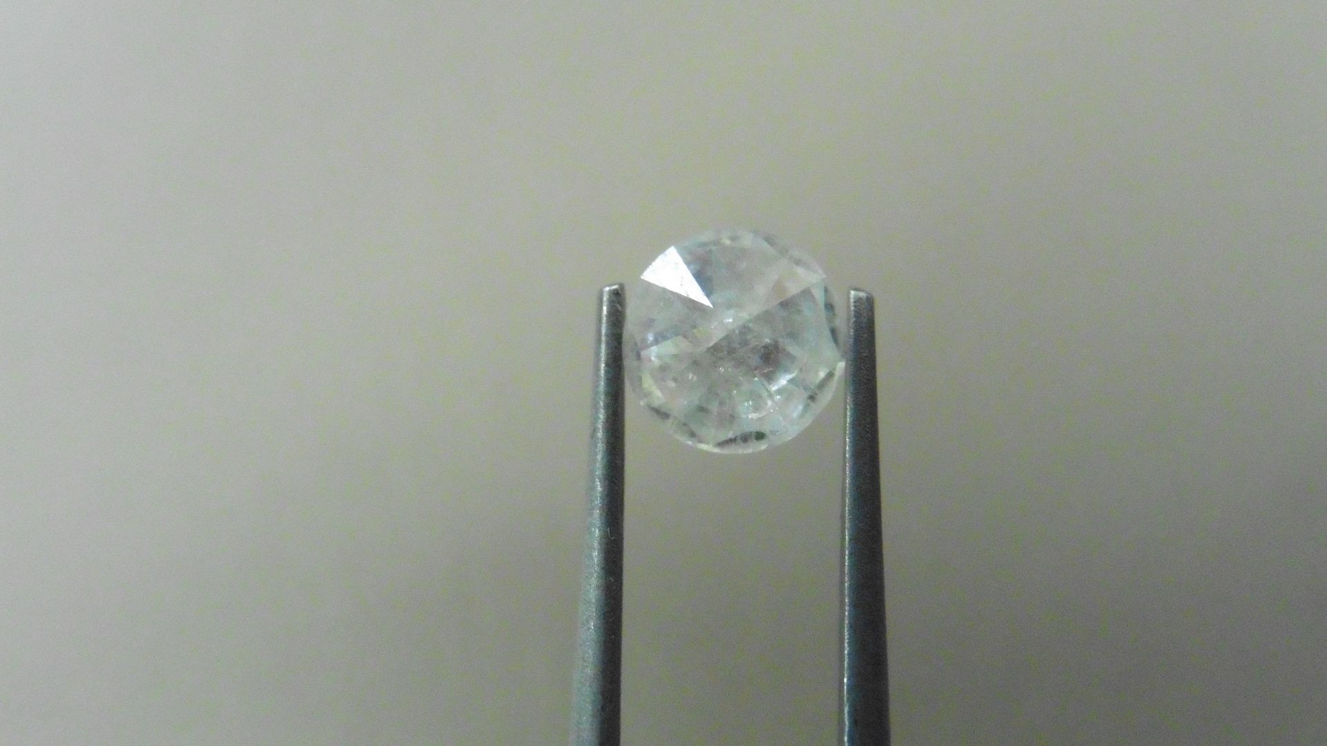 1.25ct Brilliant Cut Diamond, Enhanced stone.G/H colour, I2 clarity. 6.91 x 3.98mm. Valued at £2250. - Image 2 of 4