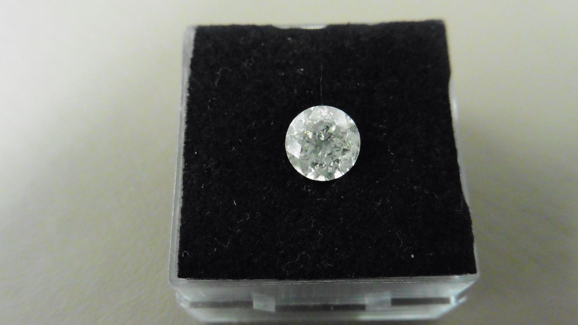 1.25ct natural loose brilliant cut diamond. I colour and I2 clarity. 6.57 x 4.44mm. No certification - Image 4 of 4
