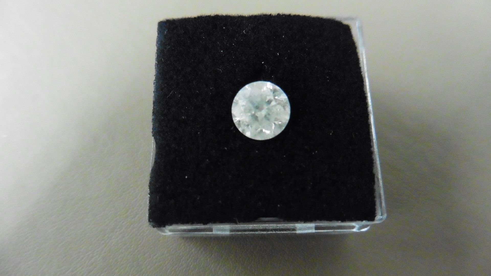 1.17ct Brilliant Cut Diamond, Enhanced stone. H colour, I2 clarity. 6.56 x 4.17mm. Valued at £ - Image 5 of 5