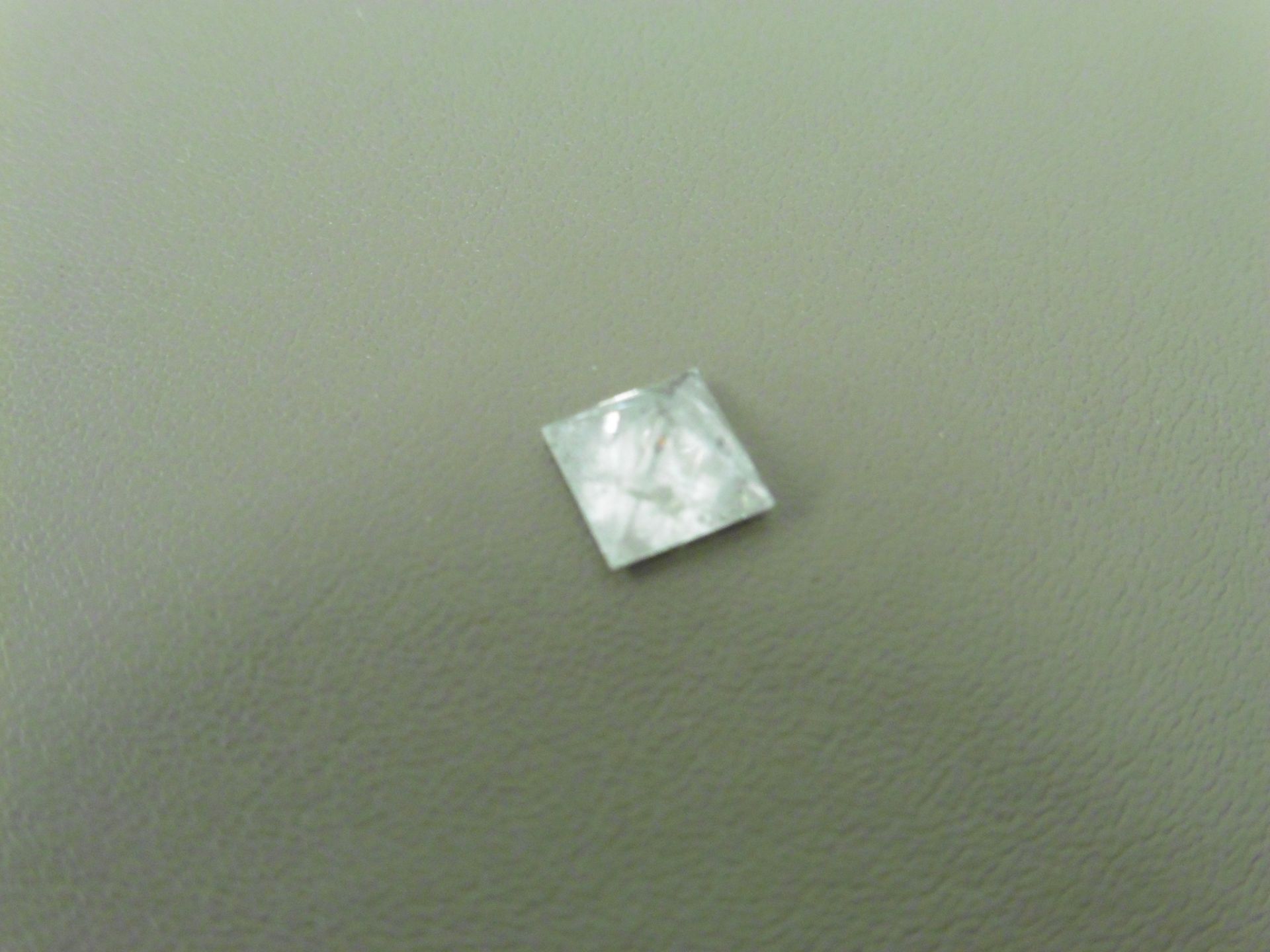 1.20ct enhanced princess cut diamond. G/H colour and I2 clarity. No certification but can be done - Image 3 of 3