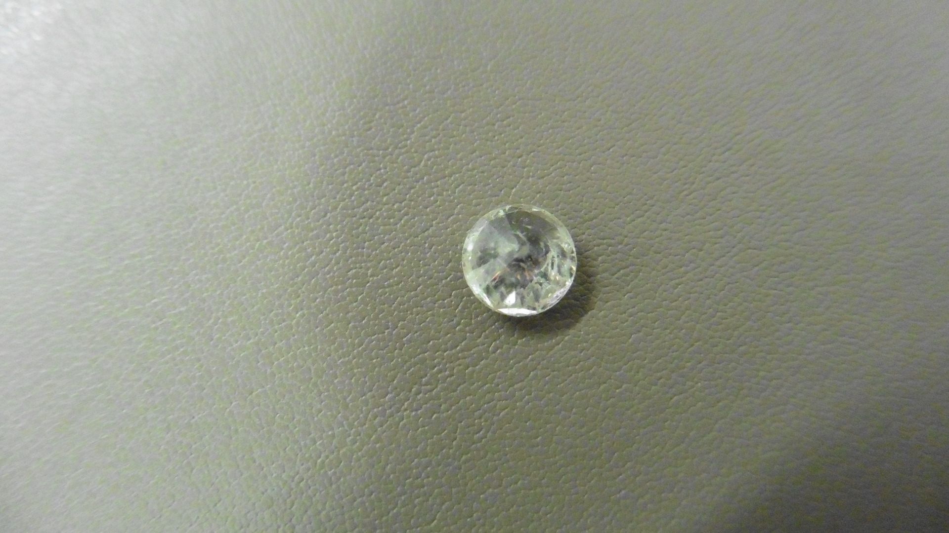1.09ct Brilliant Cut Diamond, Enhanced stone. H colour, I2 clarity. 6.42 x 3.95mm. Valued at £ - Image 3 of 4