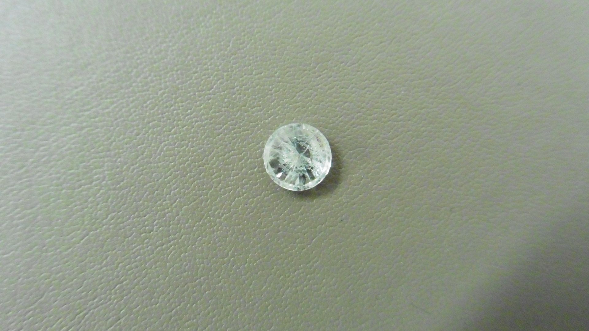 1.02ct Brilliant Cut Diamond, Enhanced stone. I colour, I2 clarity. 6.34 x 3.93mm. Valued at £ - Image 3 of 4