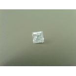 1.20ct enhanced princess cut diamond. G/H colour and I2 clarity. No certification but can be done