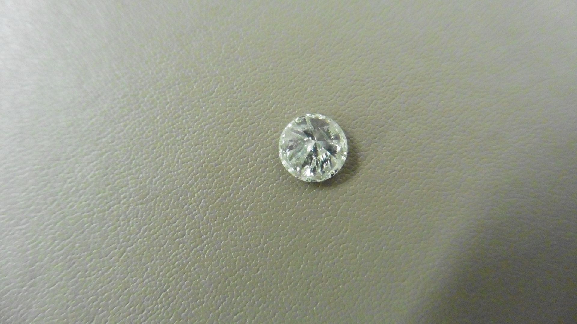 1.16ct Brilliant Cut Diamond, Enhanced stone. I colour, I2 clarity. 6.68 x 4.06mm. Valued at £ - Image 3 of 4