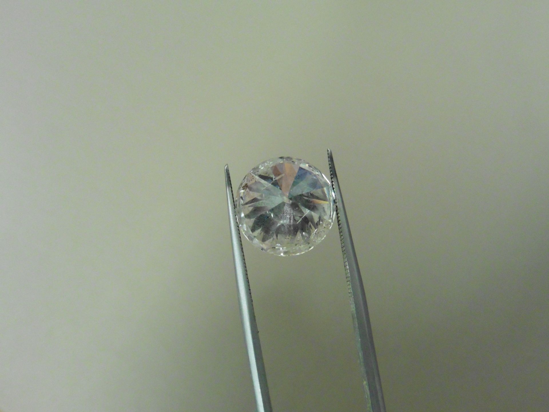 5.04ct natural loose briliant cut diamond. F colour and Il clarity. EGL certification. Valued at £ - Image 2 of 5