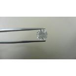 1.72ct Brilliant Cut Diamond, Enhanced stone. H/I colour, P1-2 clarity. 7.42 x 4.78mm. Valued at £