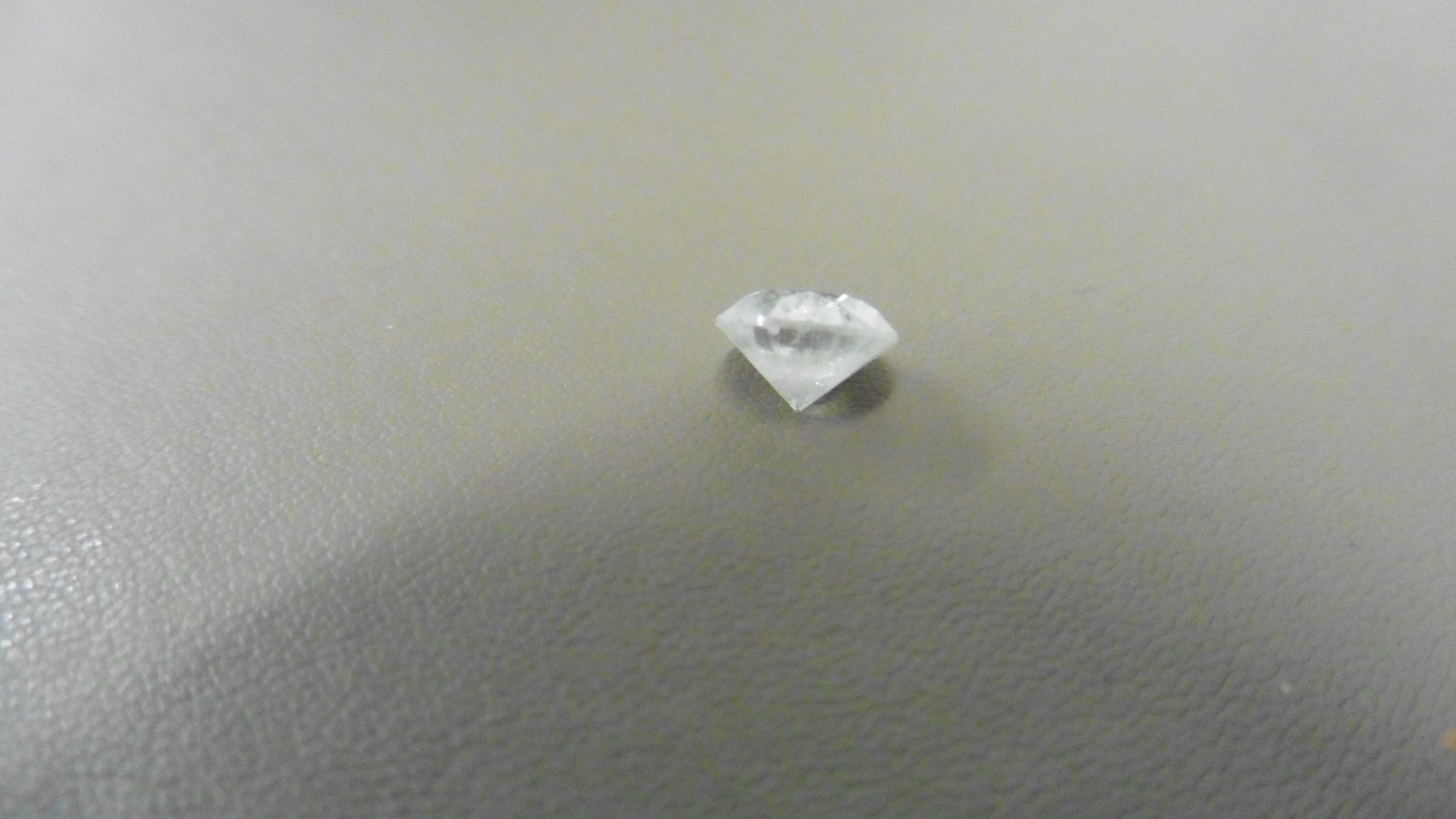 1.17ct Brilliant Cut Diamond, Enhanced stone. H colour, I2 clarity. 6.56 x 4.17mm. Valued at £ - Image 4 of 5