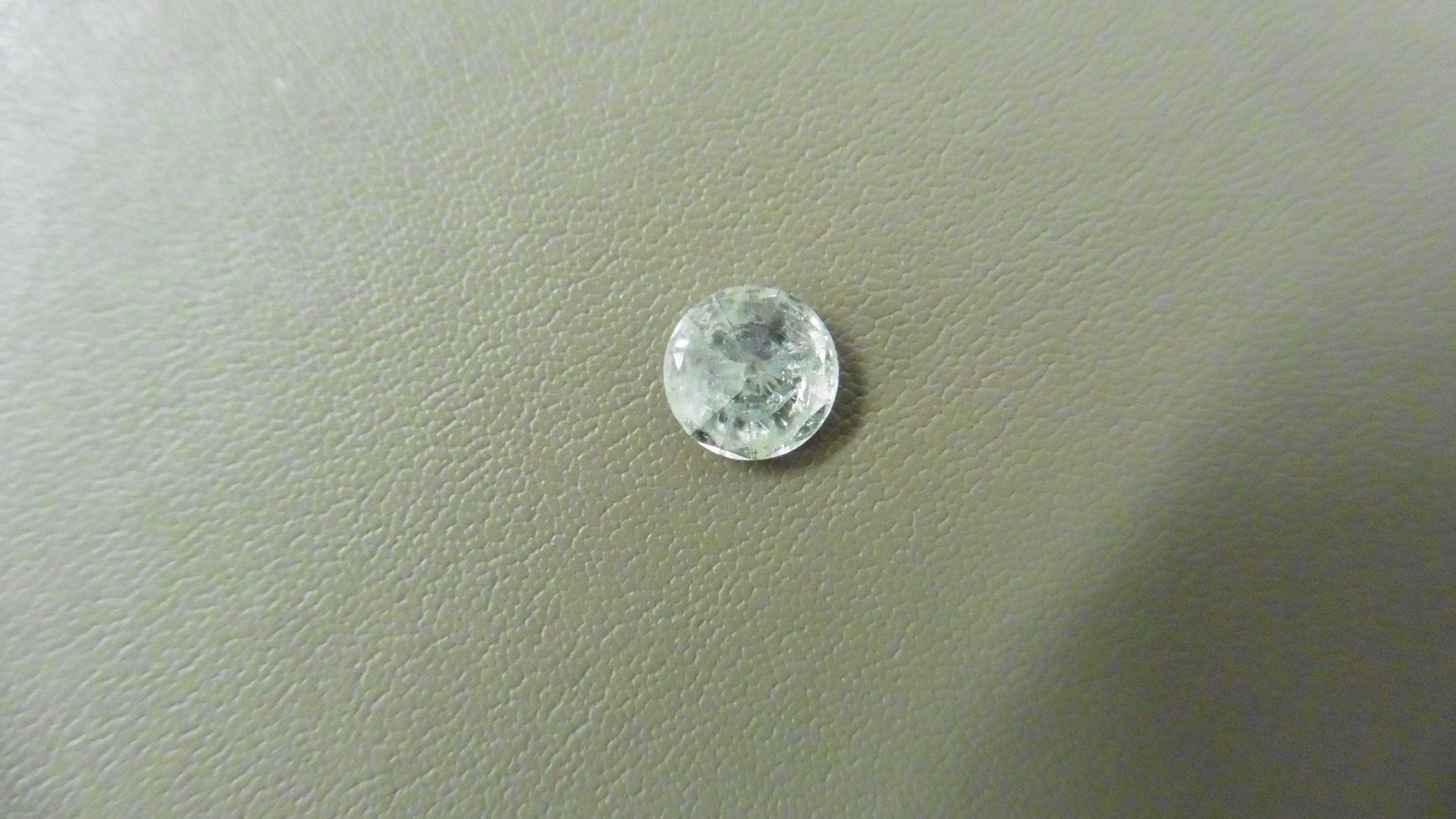 1.03ct Brilliant Cut Diamond, Enhanced stone. I colour, I2 clarity. 6.58 x 3.75mm. Valued at £ - Image 3 of 4