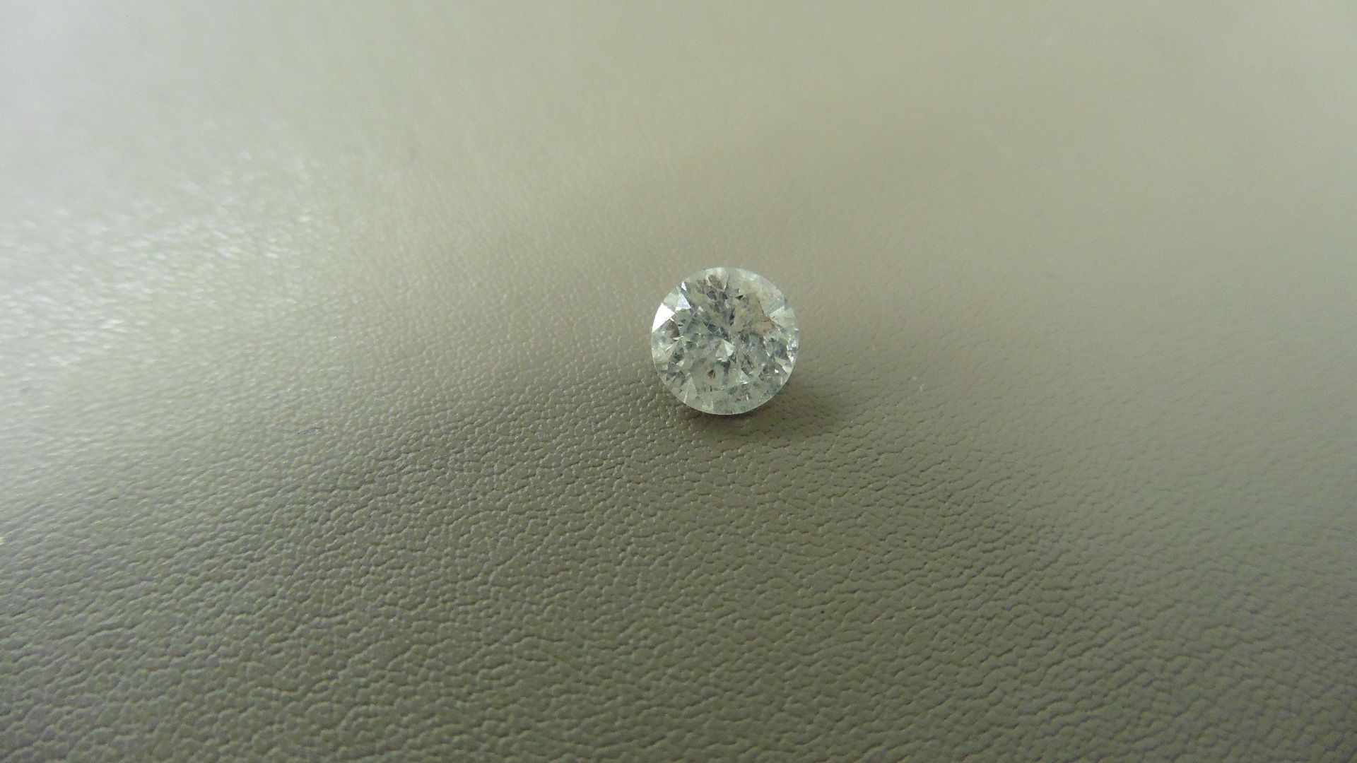1.01ct Brilliant Cut Diamond, Enhanced stone.I colour, I2 clarity. 6.34 x 3.93mm. Valued at £1490. - Image 4 of 5