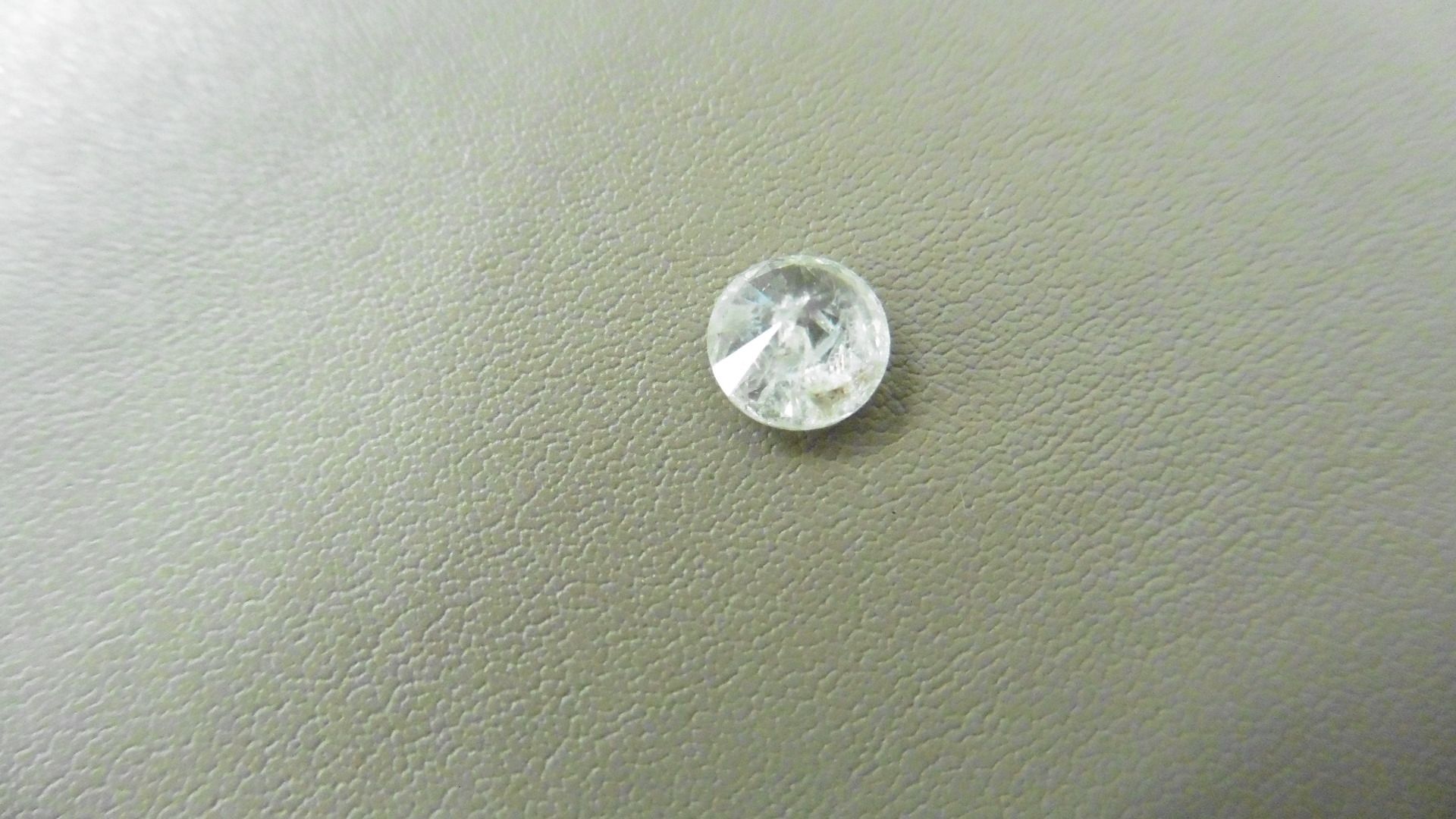 1.01ct Brilliant Cut Diamond, Enhanced stone.I colour, I2 clarity. 6.34 x 3.93mm. Valued at £1490. - Image 3 of 5
