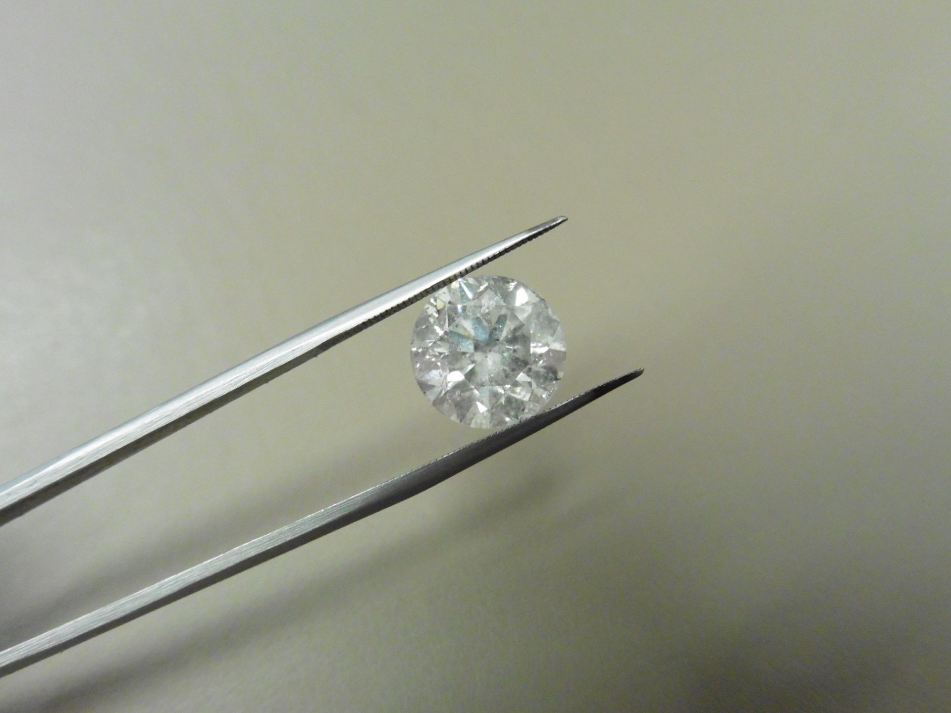 4.13ct natural loose brilliant cut diamond. G colour and I1 clarity. Natural stone. No certification