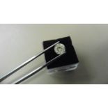 1.06ct Brilliant Cut Diamond, Enhanced stone. J colour, I2 clarity. 6.15 x 4.04mm. Valued at £