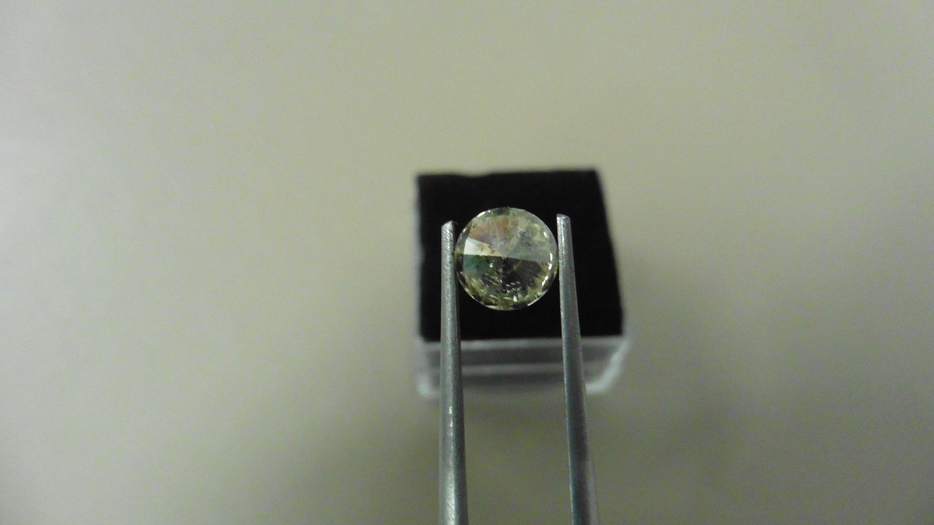 1.26ct Brilliant Cut Diamond, Enhanced stone. J colour, si3 clarity. 6.75 x 4.32mm. Valued at £1490. - Image 2 of 5