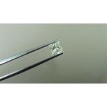 1.02ct natural loose princess cut diamond. K colour and si2 clarity. 5.31 x 5.16 x 4.02mm. No