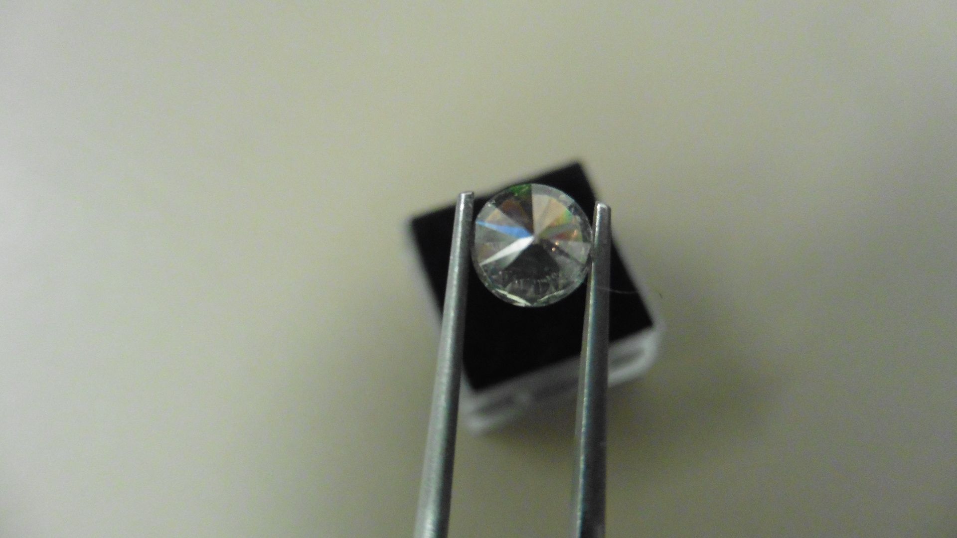 1.01ct Brilliant Cut Diamond, Enhanced stone. L colour, I1 clarity. 6.04 x 4.16mm. Valued at £ - Image 2 of 4