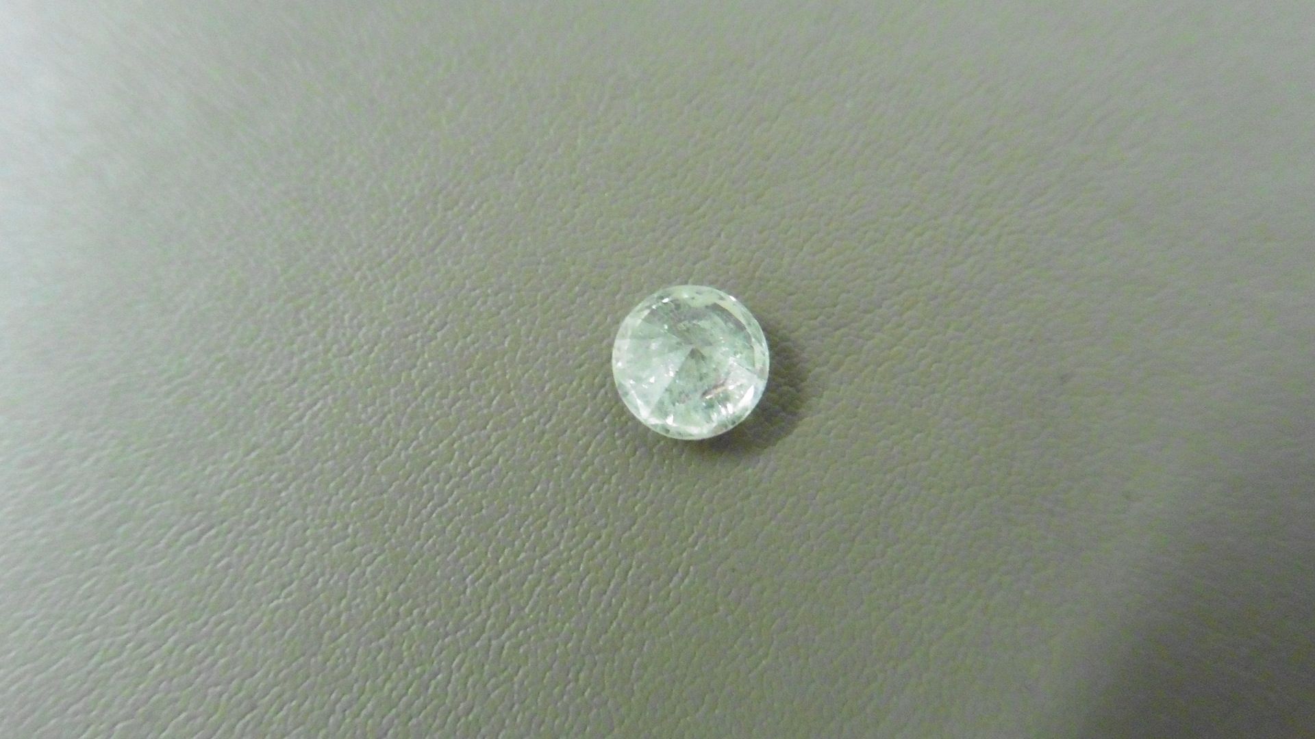 1.02ct Brilliant Cut Diamond, Enhanced stone. H colour, I1 clarity. 6.15 x 4.05mm. Valued at £ - Image 3 of 5