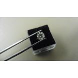 1.01ct Brilliant Cut Diamond, Enhanced stone. L colour, I1 clarity. 6.04 x 4.16mm. Valued at £