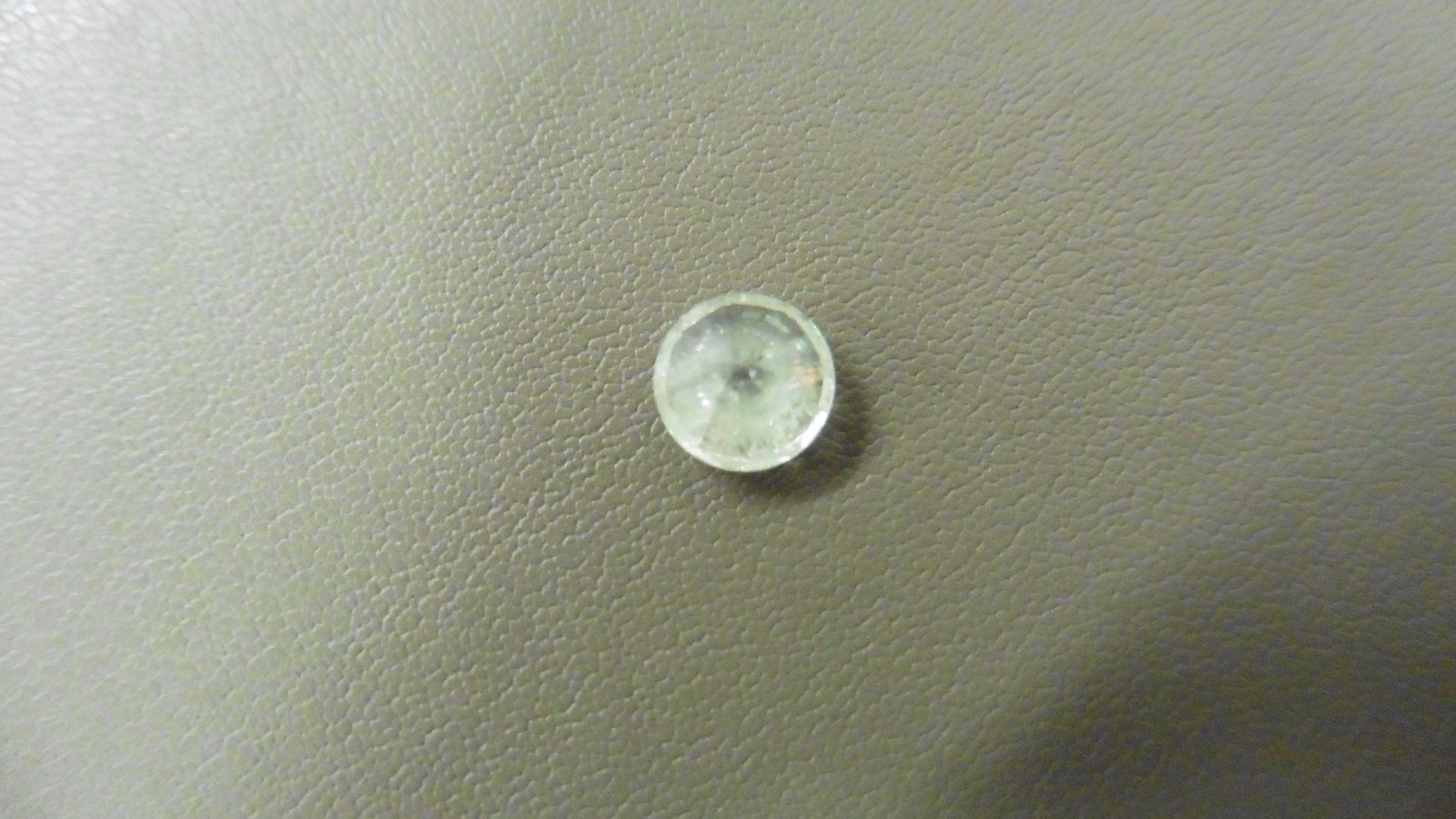 1.01ct Brilliant Cut Diamond, Enhanced stone. L colour, I1 clarity. 6.29 x 3.99mm. Valued at £ - Image 4 of 5