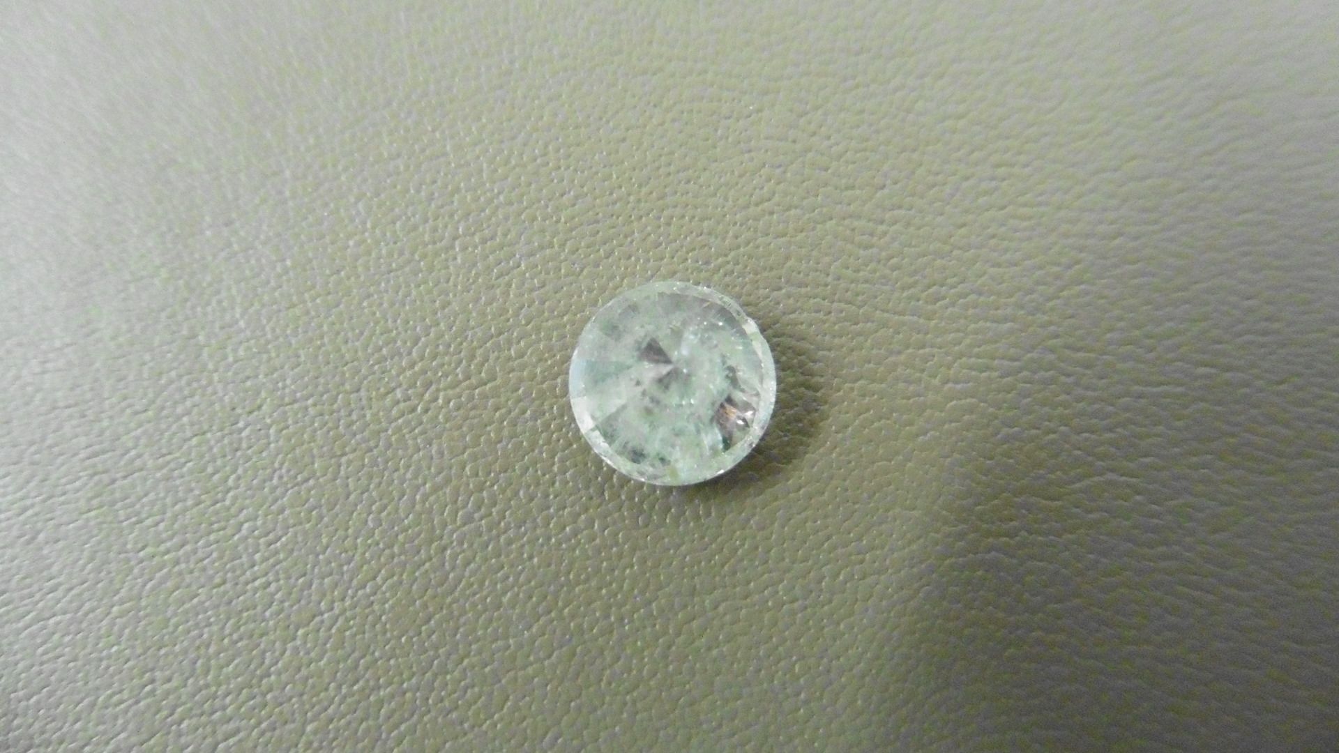 2.04ct Brilliant Cut Diamond, Enhanced stone. I colour, I2 clarity. 7.80 x 4.96mm. Valued at £ - Image 4 of 5